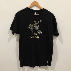 Leg day shirt with car pedals